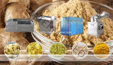Semi-Automatic-Ginger-Powder-Production-line-for-Sale