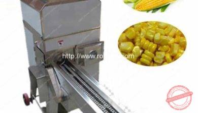 Fresh-Sweet-Corn-Shredding-Cutting-Machine-with-Feeding-Conveyor