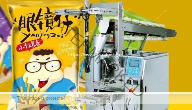 Semi-Automatic-Potato-Chips-Chain-Hopper-Feeding-Packing-Machine