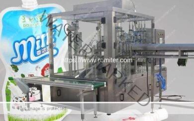 Automatic-Spout-Pouch-Feeding-Liquid-Filling-Capping-Machine