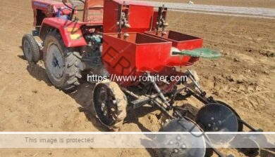Double-Row-Ginger-Planter-with-Tractor