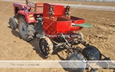 Double-Row-Ginger-Planter-with-Tractor